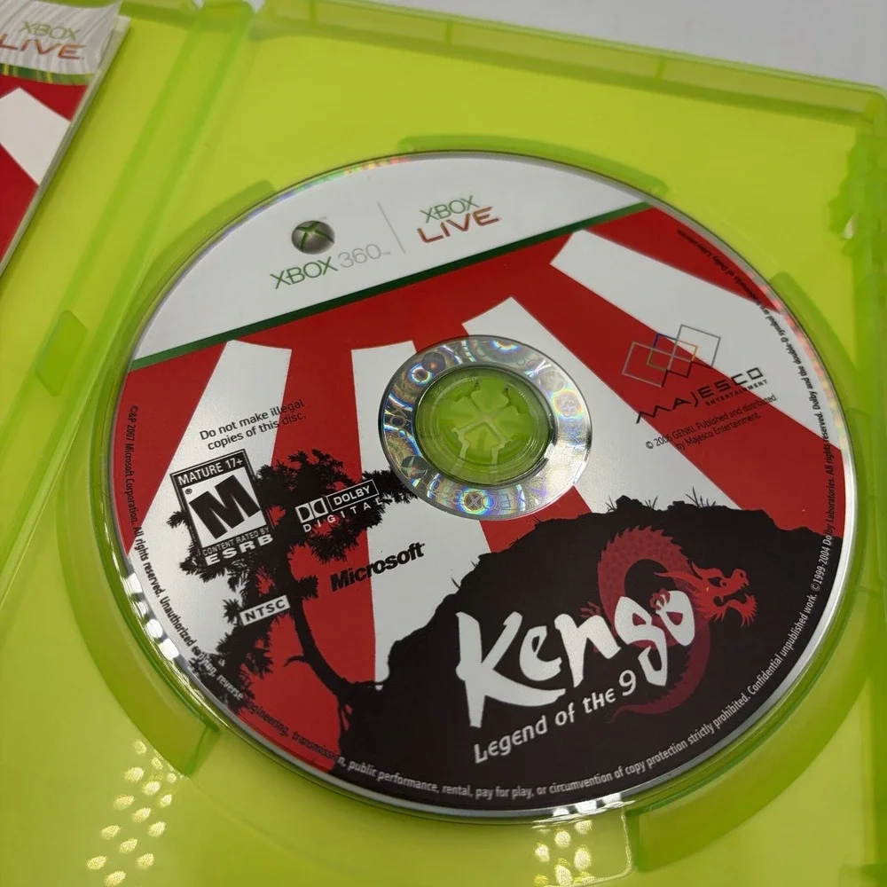 Kengo: Legend of the 9 (Microsoft Xbox 360, 2007) Complete CIB
